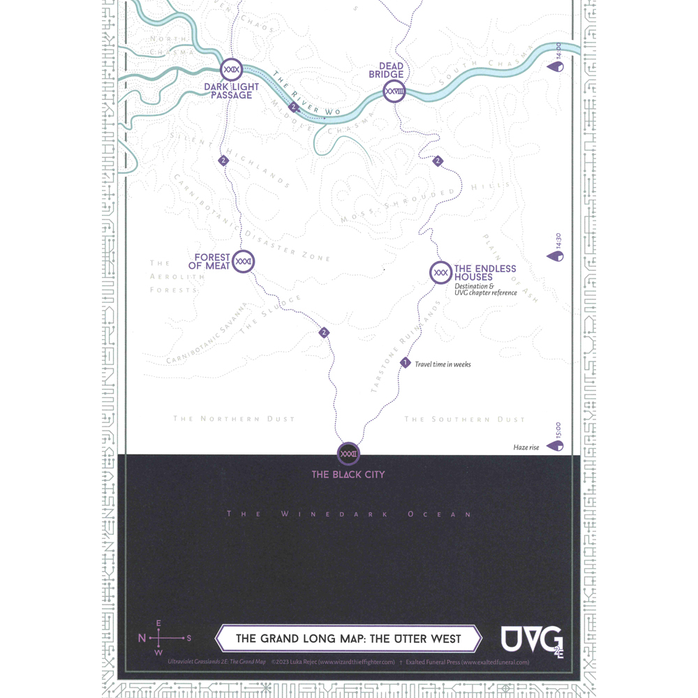 Ultraviolet Grasslands 2E RPG: The Grand Long Map