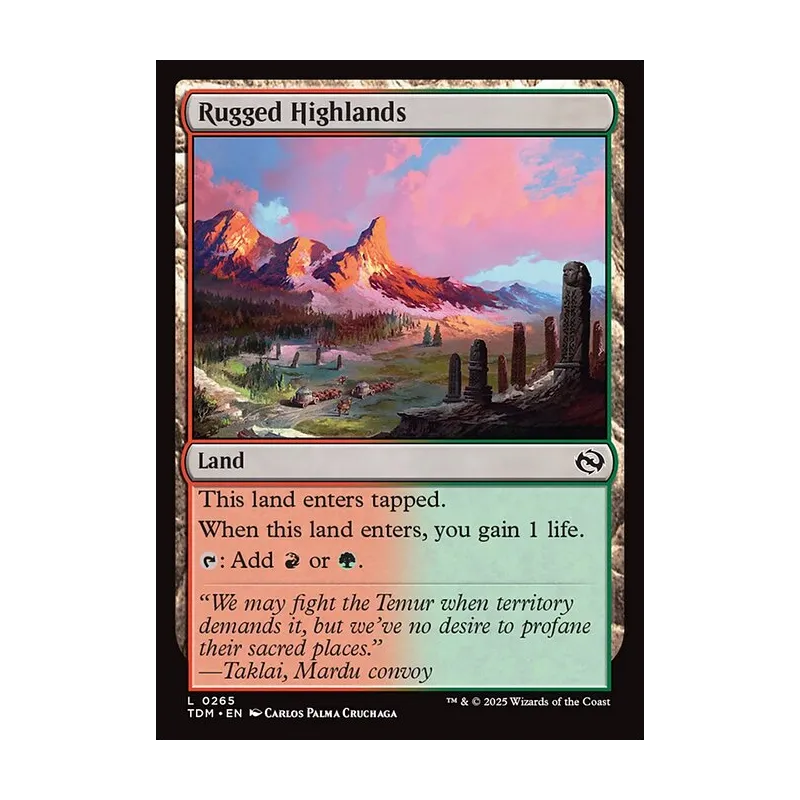 Rugged Highlands - Tarkir: Dragonstorm (Near Mint)