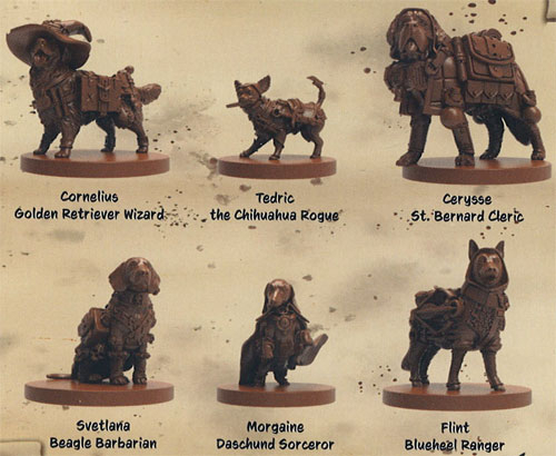Animal Adventures RPG: Miniatures Set - Dungeons & Doggies Vol 1 (Last Chance)