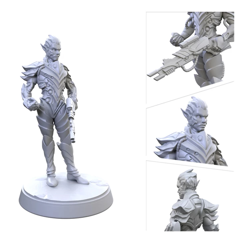 Starfinder Masterclass Minatures: Drow Enforcer