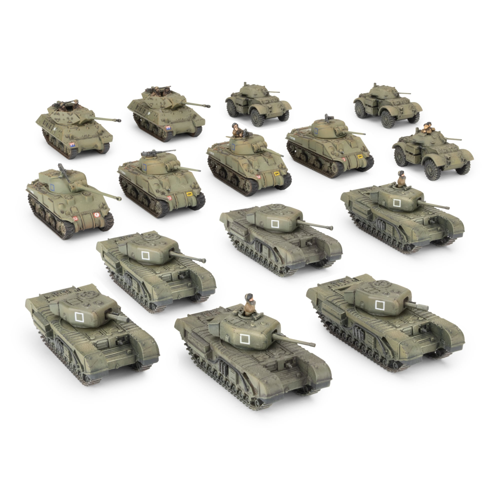 Flames of War WW2: British Starter Force - North Irish Horse Churchill Tank Squadron (New Arrival)
