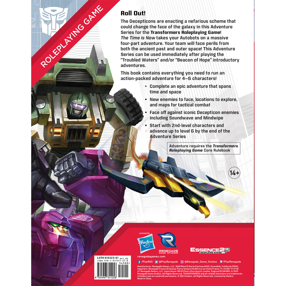 Transformers RPG: The Time is Now