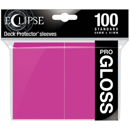 Deck Protector Sleeves: Eclipse Gloss - Hot Pink (100)