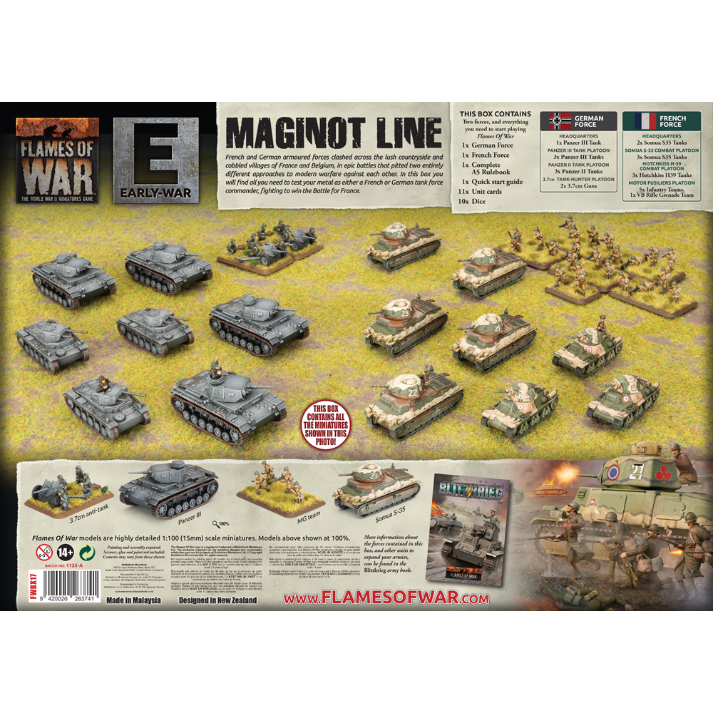 Flames of War WW2: Maginot Line - German vs French Starter Set
