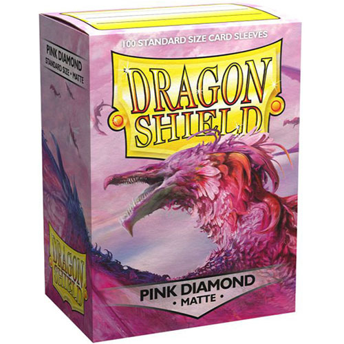 Dragon Shield Sleeves: Matte Sparkles - Pink Diamond (100)