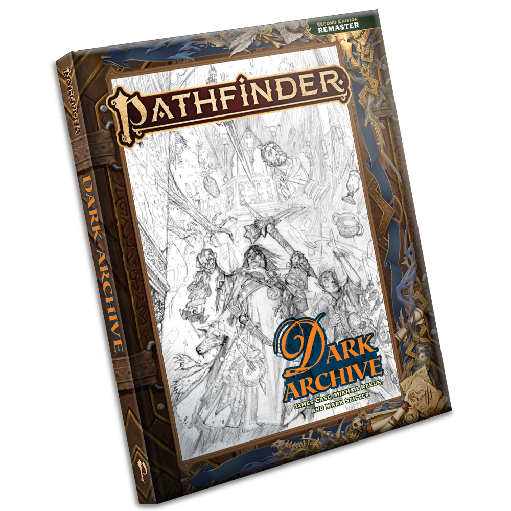 Pathfinder 2E RPG: Dark Archive Remastered (Sketch Cover)