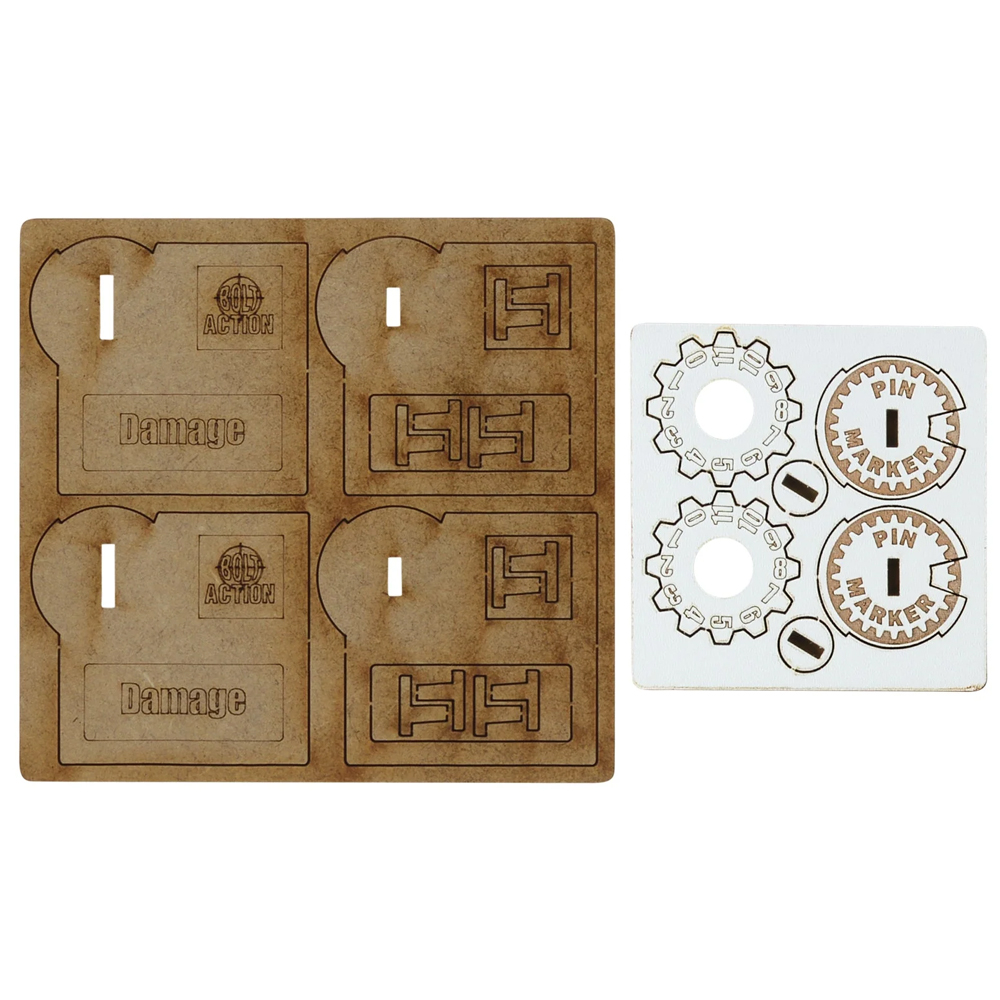 Bolt Action: MDF Vehicle Pin Markers