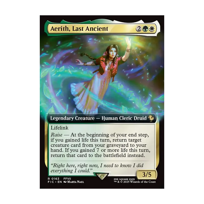 Aerith, Last Ancient (Extended Art) - Final Fantasy Commander (Near Mint)