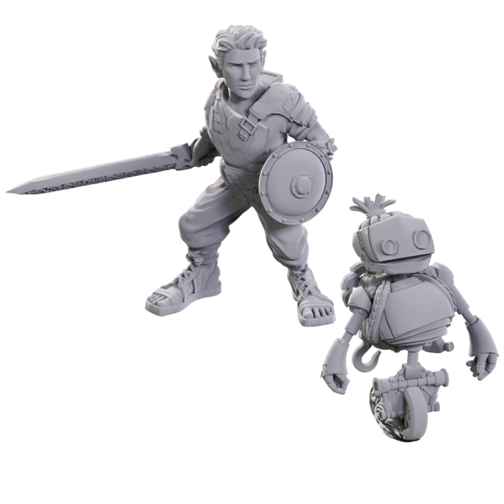 Critical Role Unpainted Minis: Orym of the Air Ashari & Fresh Cut Grass