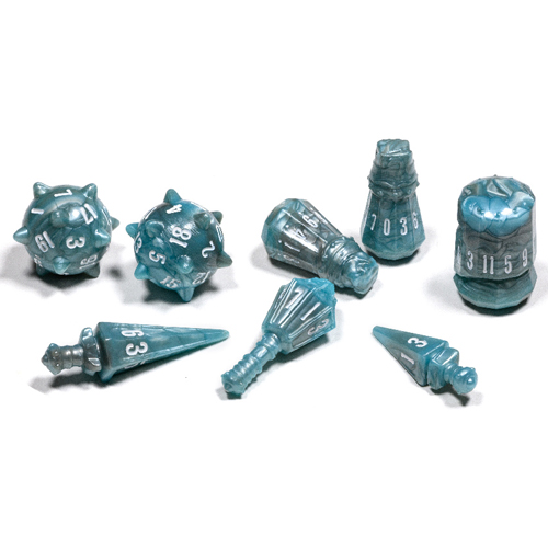 Warrior Polyhedral Set: Stalwart Storm (8) (Last Chance)