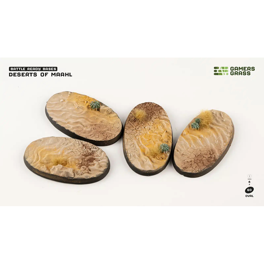 Battle Ready Bases: Deserts of Maahl - Oval 60mm (4)