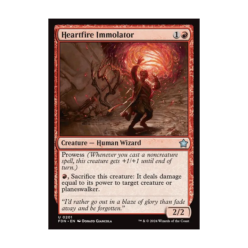 Heartfire Immolator - Foundations (Near Mint)