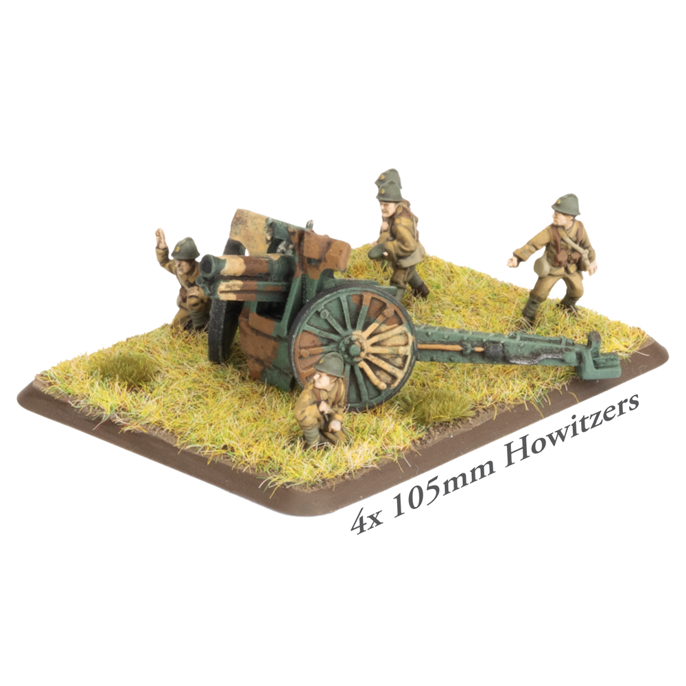Flames of War WW2: French - 105mm Howitzer Battery