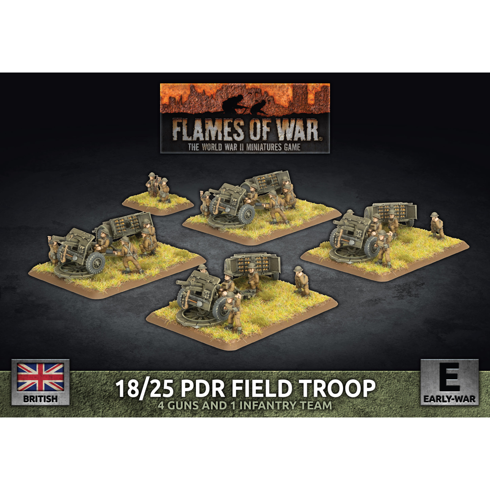 Flames of War WW2: British - 18/25 PDR Field Troop
