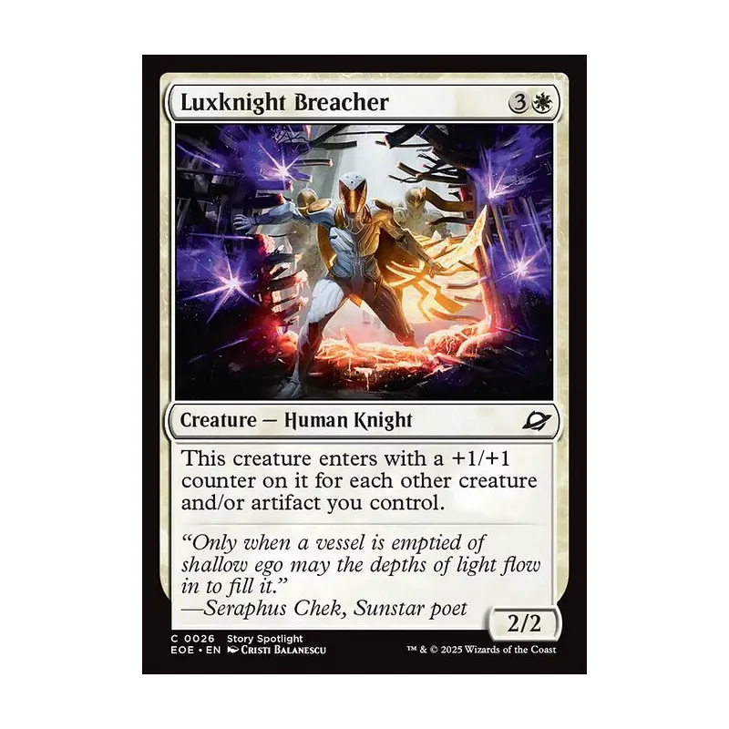 Luxknight Breacher - Edge of Eternities (Near Mint)