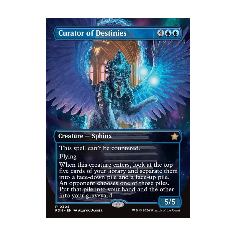Curator of Destinies (Borderless) - Foundations (Foil Near Mint)
