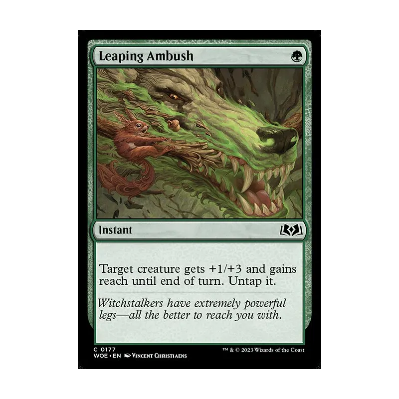 Leaping Ambush - Wilds of Eldraine (Near Mint)