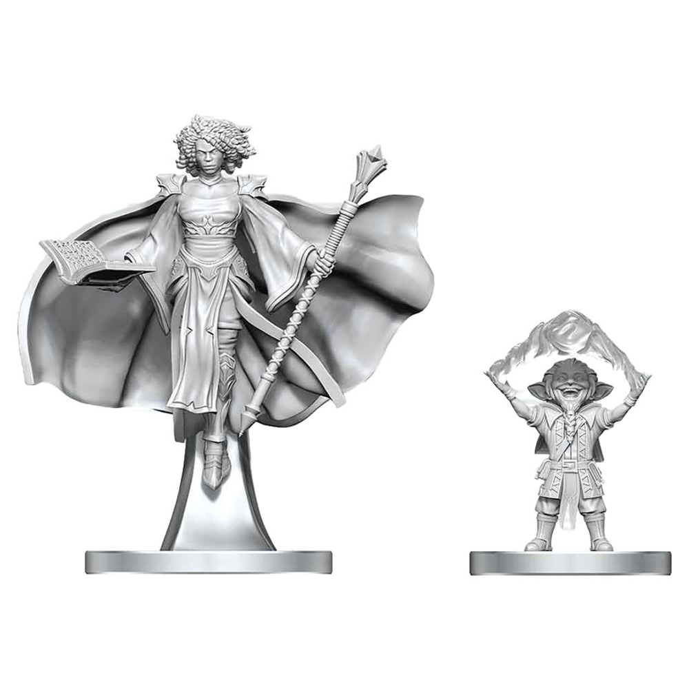 D&D Nolzur's Marvelous Unpainted Minis: Gnome Warlock & Aasimar Wizard (Preorder)