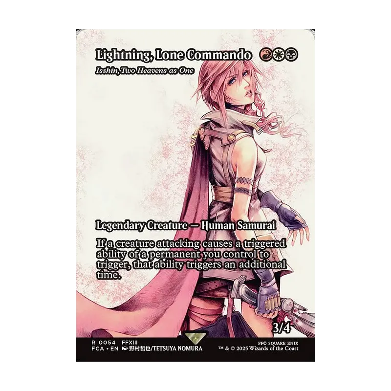 Lightning, Lone Commando / Isshin, Two Heavens as One (Showcase) - Final Fantasy: Through the Ages (Near Mint)