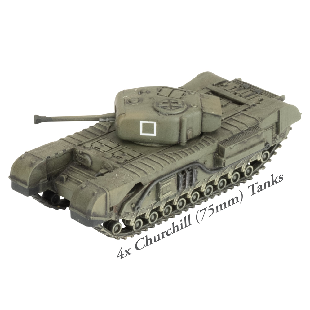 Flames of War WW2: British Starter Force - North Irish Horse Churchill Tank Squadron (New Arrival)