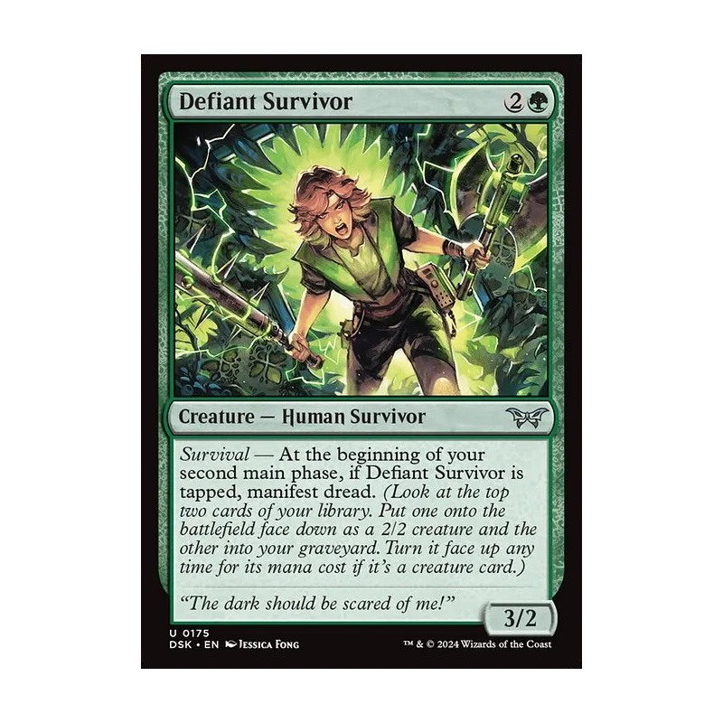 Defiant Survivor - Duskmourn: House of Horror (Near Mint)
