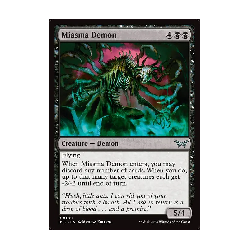 Miasma Demon - Duskmourn: House of Horror (Near Mint)