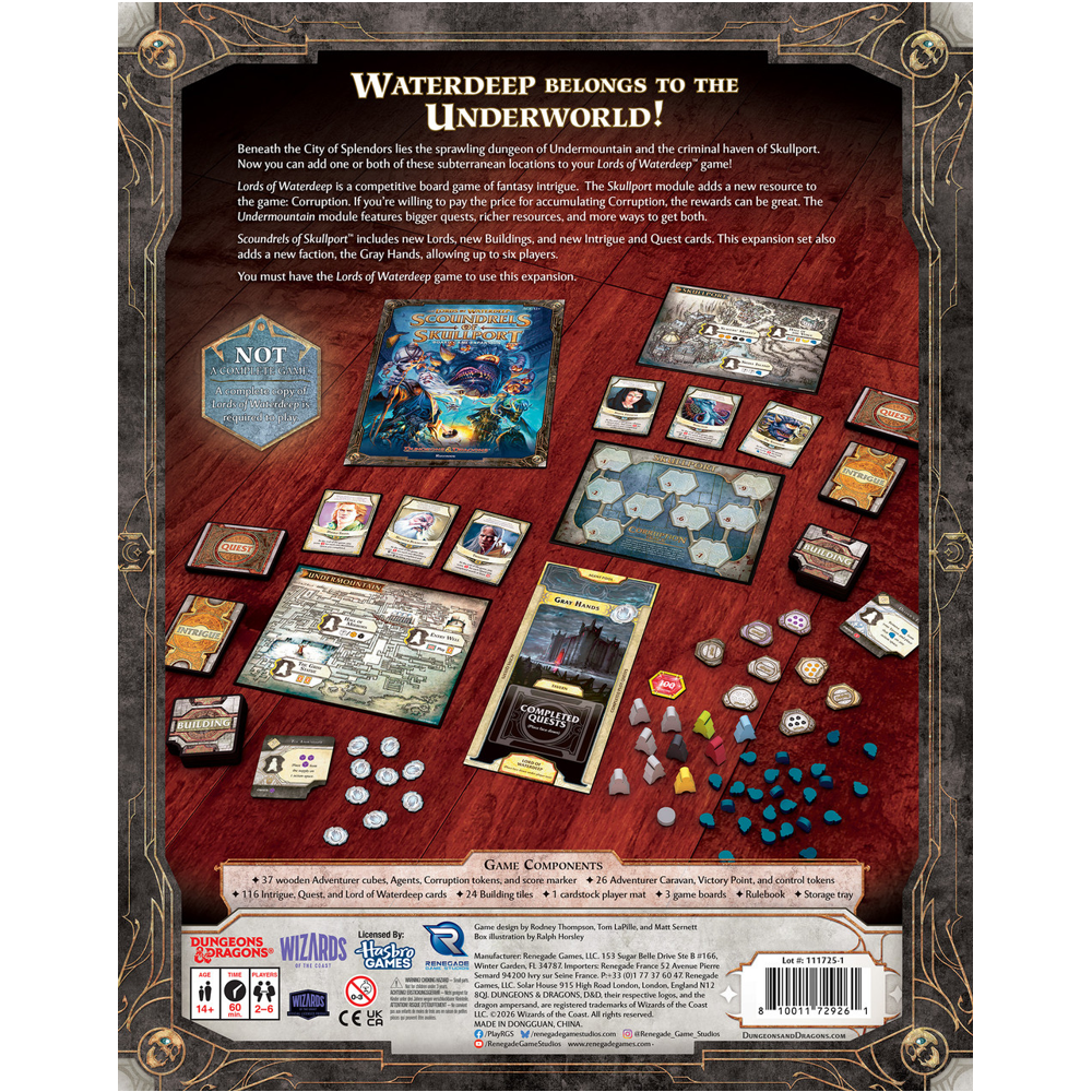 Lords of Waterdeep: Scoundrels of Skullport Expansion