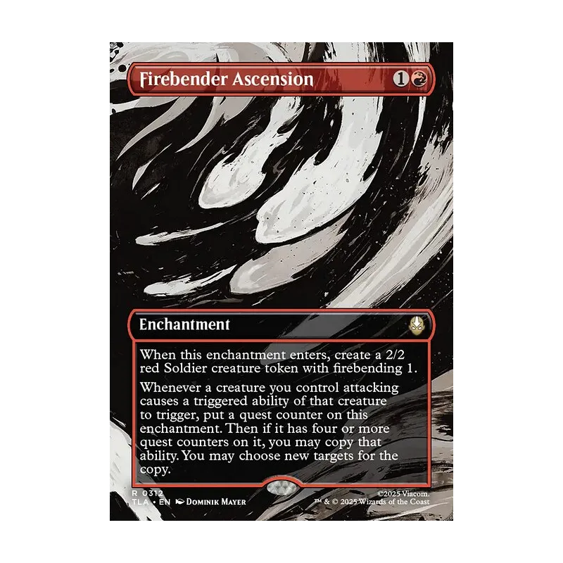 Firebender Ascension (Borderless) - Avatar: The Last Airbender (Near Mint)