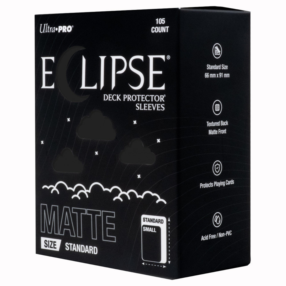 Deck Protector Sleeves: Eclipse Matte - Jet Black (105) (New Arrival)