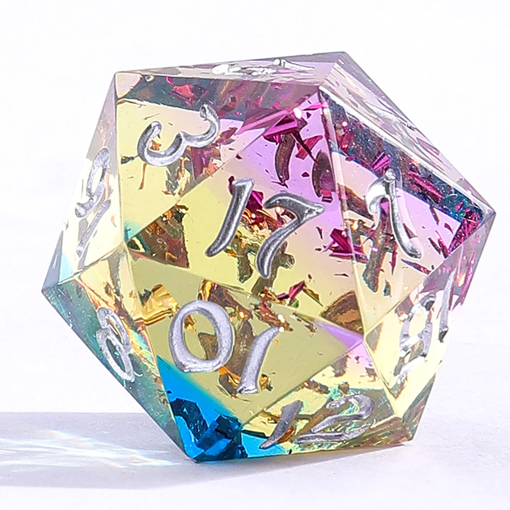 Sharp-Edge Polyhedral Dice Set: Captured Magic - Sweet Dream (7) (Clearance)