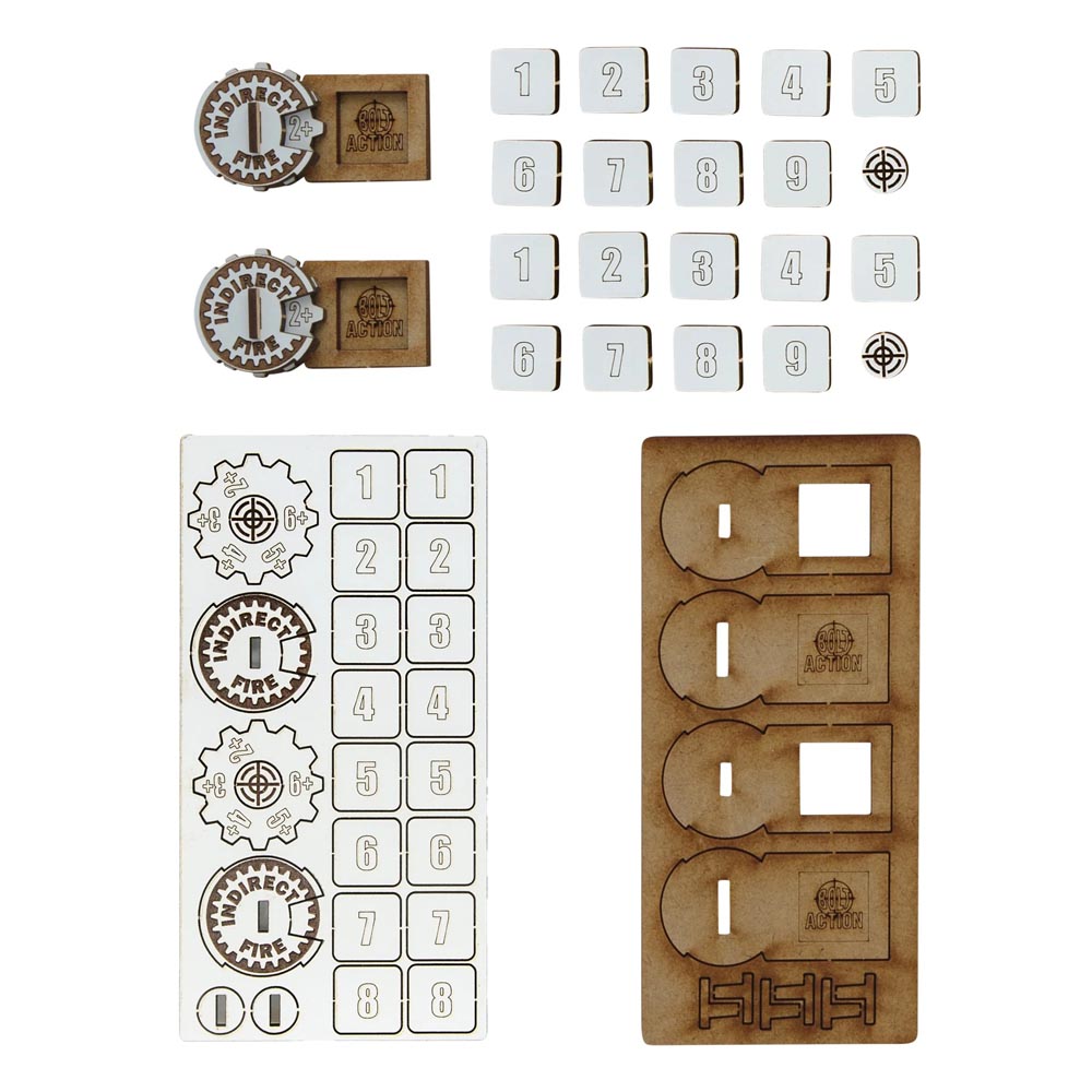 Bolt Action: MDF Indirect Fire Markers