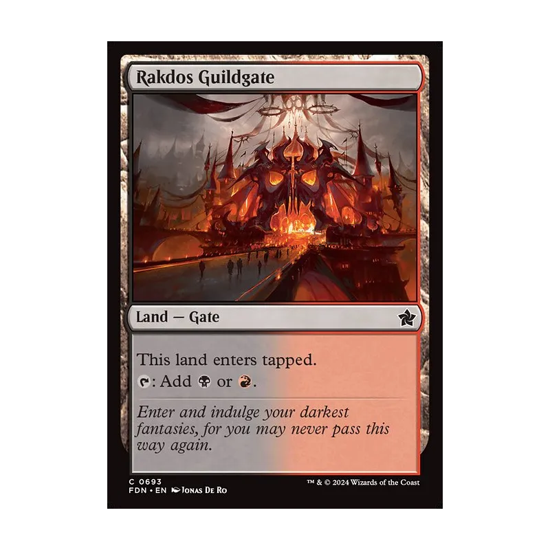 Rakdos Guildgate - Foundations (Near Mint)