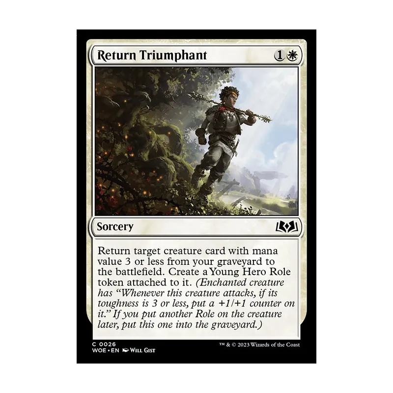 Return Triumphant - Wilds of Eldraine (Near Mint)