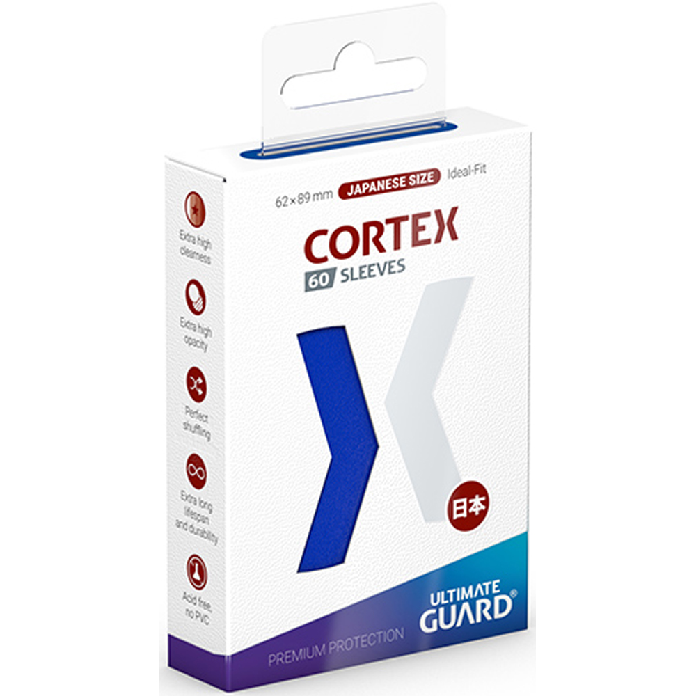 Cortex Japanese Size Sleeves: Glossy Blue (60)