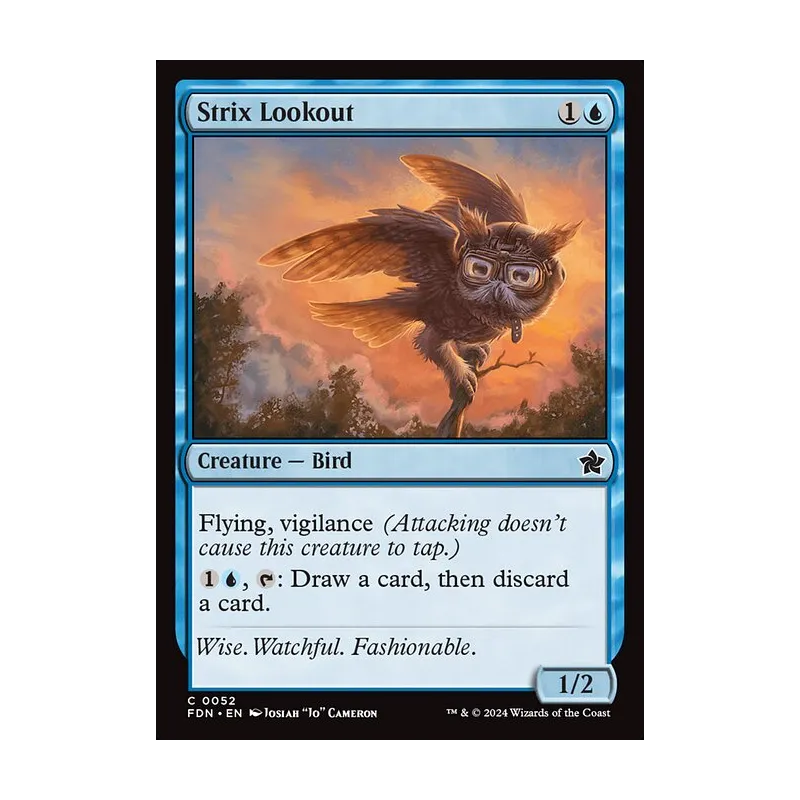 Strix Lookout - Foundations (Foil Near Mint)