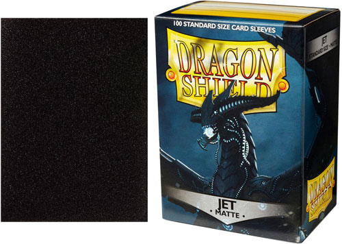Dragon Shield Sleeves: Matte Sparkle - Jet (100)