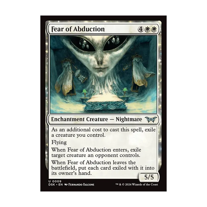 Fear of Abduction - Duskmourn: House of Horror (Foil Near Mint)