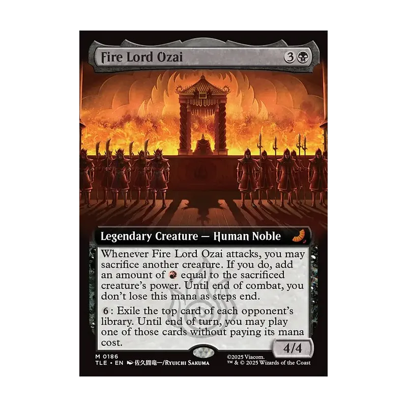 Fire Lord Ozai (Extended Art) - Avatar: The Last Airbender Eternal (Near Mint)
