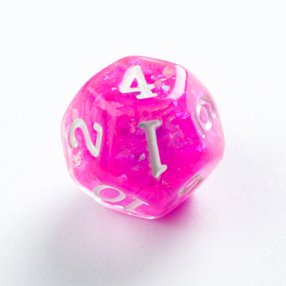 Candy-like Series Polyhedral Set: Raspberry (7) (Clearance)