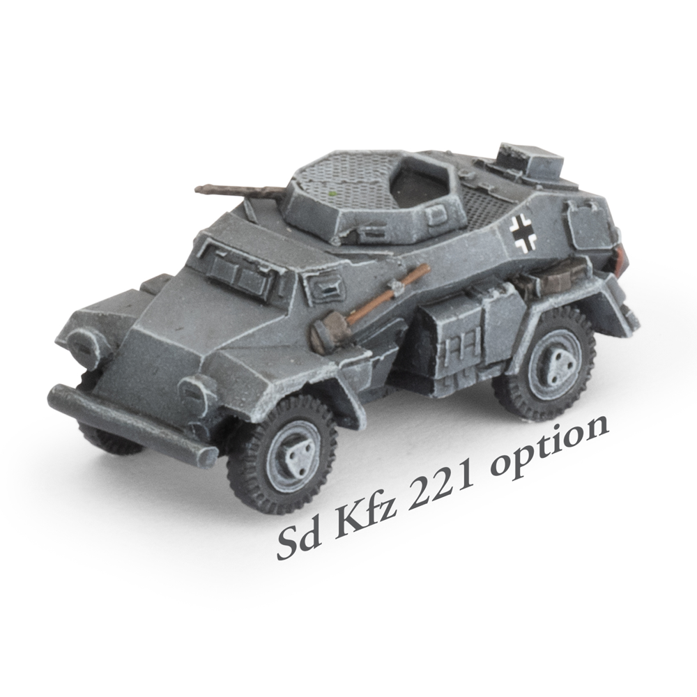 Flames of War WW2: German - Sd Kfz 222 & 221 Scout Troops