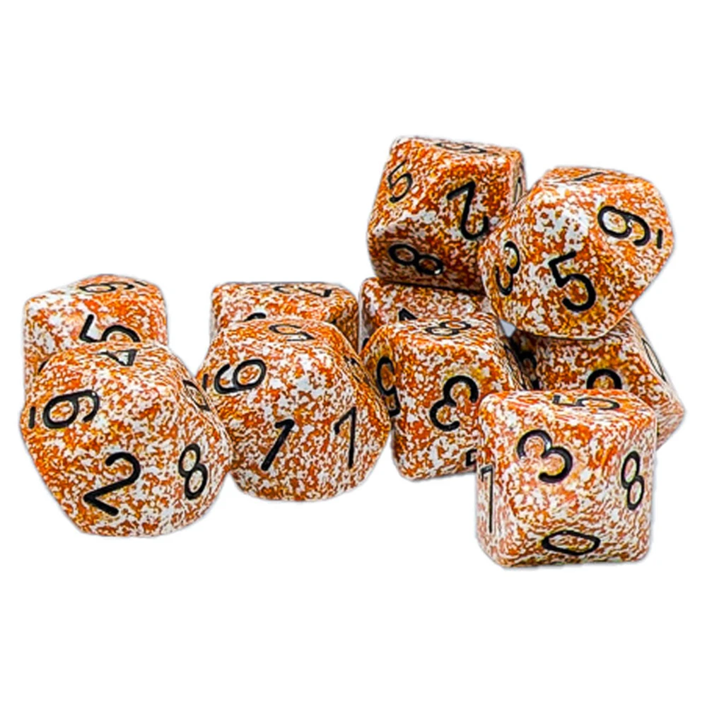 Chessex d10 Set: Speckled - Rust (10) (Preorder)