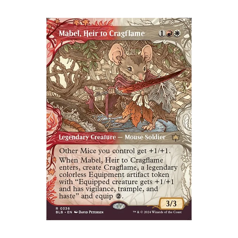 Mabel, Heir to Cragflame (Showcase) - Bloomburrow (Near Mint)