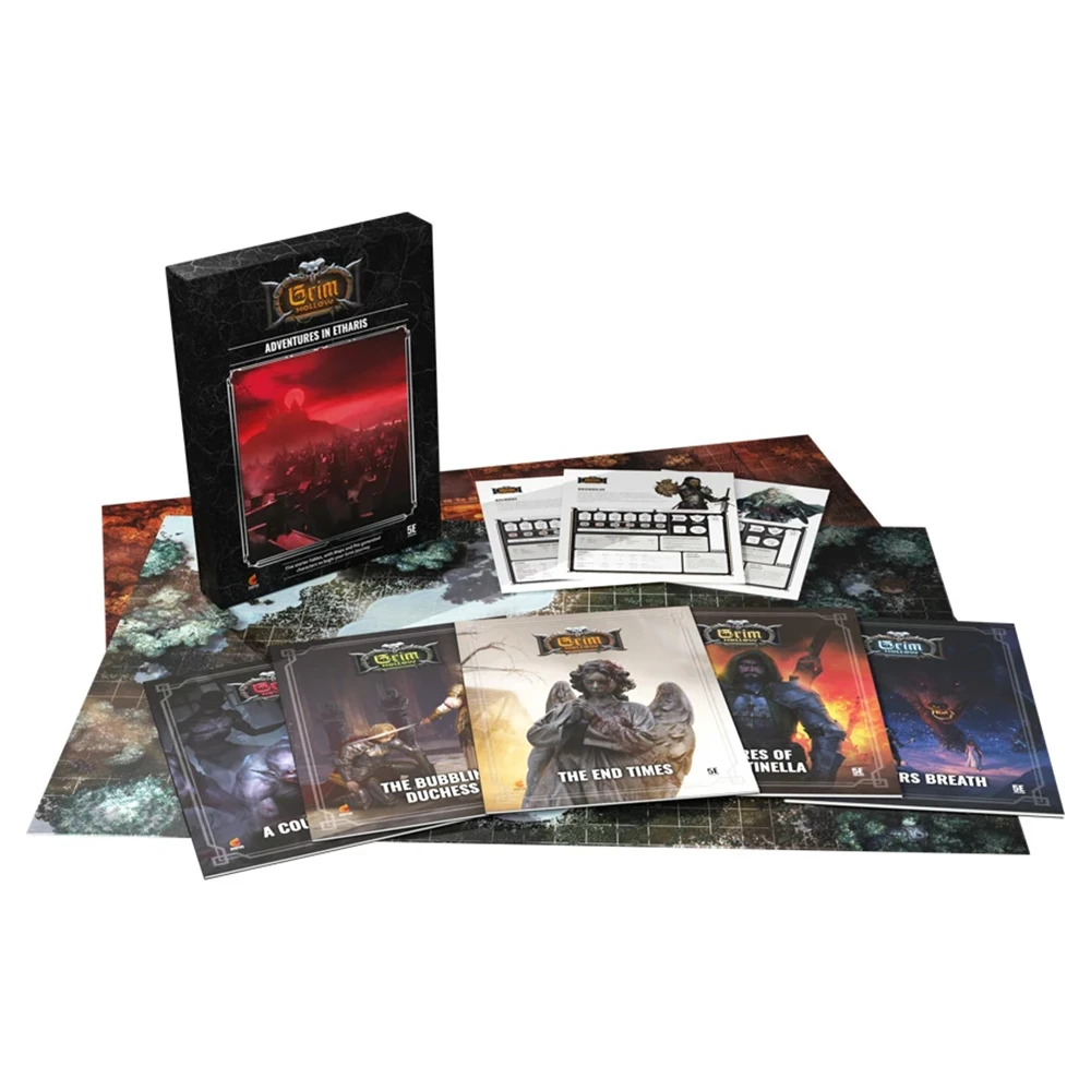 Grim Hollow 2E: Adventures in Etharis Set (D&D 5E Compatible) (Preorder)
