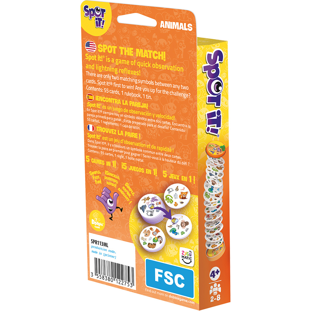 Spot It: Animals (Eco-Blister)
