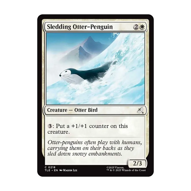 Sledding Otter-Penguin (0218) - Avatar: The Last Airbender Eternal (Near Mint)