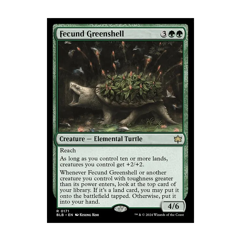 Fecund Greenshell - Bloomburrow (Near Mint)