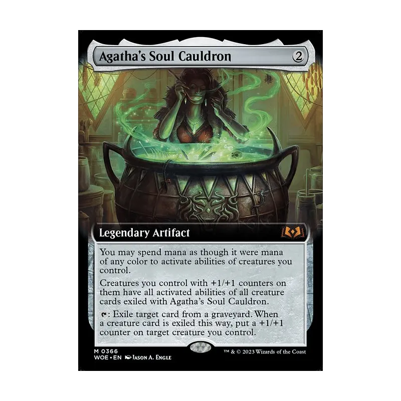 Agatha's Soul Cauldron (Extended Art) - Wilds of Eldraine (Near Mint)