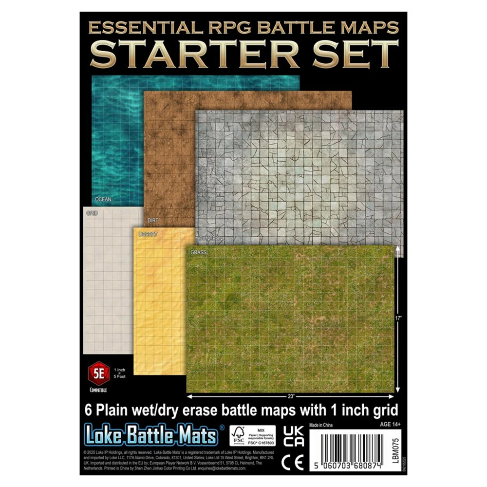 Essential RPG Battle Maps Starter Set (New Arrival)