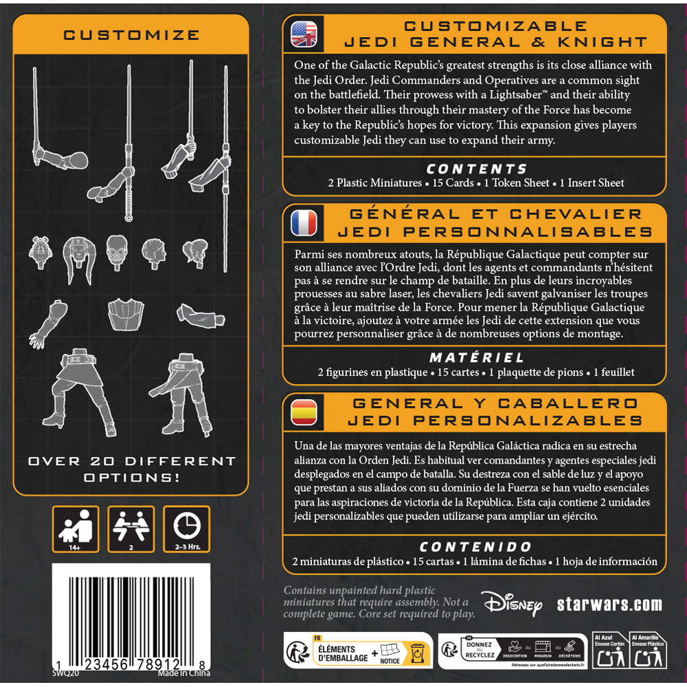 Star Wars: Legion - Customizable Jedi General & Knight