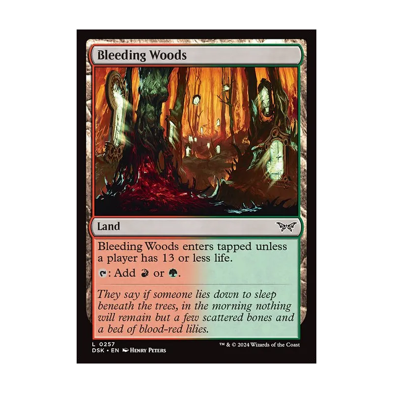 Bleeding Woods - Duskmourn: House of Horror (Near Mint)